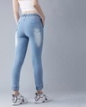 Shop Women's Blue Mid Rise Regular Fit Joggers-Design