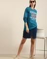 Shop Women's Blue Originals Typography Oversized T-shirt