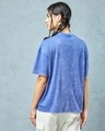 Shop Women's Blue Oversized Acid Wash T-shirt-Design