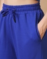 Shop Women's Blue Oversized Cargo Joggers