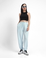 Shop Women's Blue Oversized Joggers