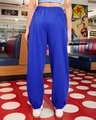 Shop Women's Blue Oversized Joggers
