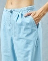 Shop Women's Blue Oversized Parachute Pants