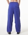 Shop Women's Blue Oversized Parachute Pants-Design