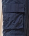 Shop Women's Blue Oversized Cargo Parachute Pants