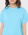 Shop Women's Blue Boyfriend T-shirt