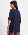 Shop Women's Blue Oversized T-shirt-Design