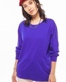 Shop Women's Blue Oversized T-shirt-Front