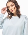 Shop Women's Blue Oversized T-shirt