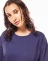 Shop Women's Blue Oversized T-shirt