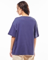 Shop Women's Skipper Blue Oversized T-shirt-Full