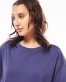 Shop Women's Skipper Blue Oversized T-shirt