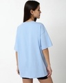 Shop Women's Blue Oversized T-shirt-Design