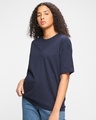 Shop Pack of 2 Women's Blue Oversized T-shirt-Design