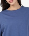 Shop Women's Blue Oversized Short Top