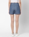 Shop Women's Blue Paint Splash Printed Shorts-Full