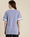 Shop Women's Blue Palmdale Typography Oversized T-shirt-Design