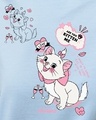 Shop Women's Blue Pawsome Graphic Printed Oversized T-shirt