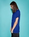 Shop Women's Blue Peace Seeker Graphic Printed Boyfriend T-shirt-Design