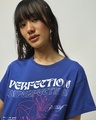 Shop Women's Blue Perfection Imperfection Graphic Printed Boyfriend T-shirt