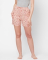 Shop Pack of 2 Women's Blue & Pink All Over Floral Printed Lounge Shorts-Full