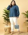 Shop Women's Blue Plus Size Shirt