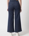Shop Women's Blue Polka Printed Flared Jeans-Design