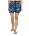 Shop Women's Blue Printed Regular Fit Boxer