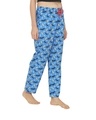 Shop Women's Blue Printed Regular Fit Pyjamas-Full