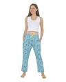 Shop Women's Blue All Over Printed Pyjamas