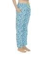 Shop Women's Blue All Over Printed Pyjamas-Full