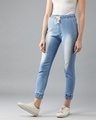 Shop Women's Blue Regular Fit Mid-Rise Joggers-Design
