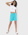 Shop Women's Blue Regular Shorts-Full