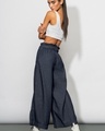 Shop Women's Blue Relaxed Fit Cullottes-Full