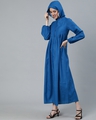 Shop Women's Blue Relaxed Fit Dress-Full