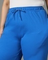 Shop Women's Blue Plus Size Flared Trousers