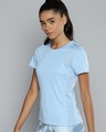 Shop Women's Blue Self Design T-shirt-Design