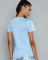 Shop Women's Blue Self Design T-shirt-Full
