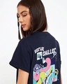 Shop Women's Blue Serial Chiller Graphic Printed Boyfriend T-shirt