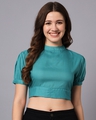 Shop Women's Blue Short Top-Front