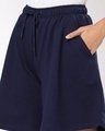 Shop Women's Blue Flared Fit Shorts