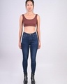 Shop Women's Blue Skinny fit Jeans-Design