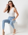Shop Women's Blue Skinny Fit Jeans-Full