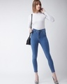 Shop Women's Blue Skinny Fit Jeans-Full
