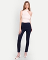 Shop Women's Blue Skinny Fit Jeggings-Full