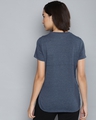 Shop Women's Blue Slim Fit Cotton T-shirt-Design