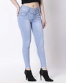 Shop Women's Blue Slim Fit High Rise Clean Look Stretchable Jeans-Design