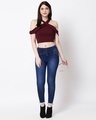 Shop Women's Blue Slim Fit High Rise Clean Look Stretchable Jeans