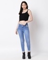Shop Women's Blue Slim Fit High Rise Clean Look Stretchable Jeans