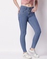Shop Women's Blue Slim Fit Jeans-Design